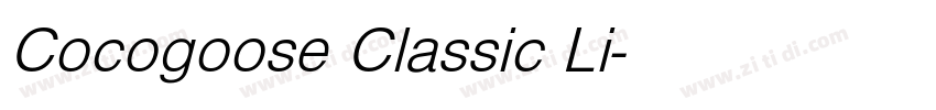 Cocogoose Classic Li字体转换